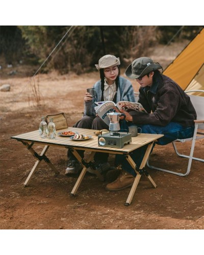 Туристичний стіл Naturehike CNK2300JU010 розмір S алюміній бежевий (6976023926938)