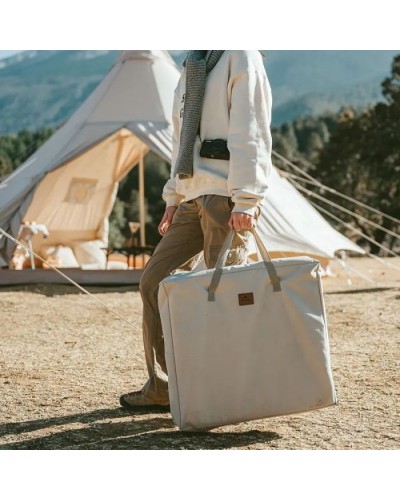 Туристичний стіл Naturehike CNH22JU031 із полицями бежевий (6975641888895)