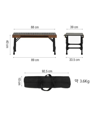 Туристичний стіл Naturehike комбінований NH21JU011 алюміній (6976023924835)