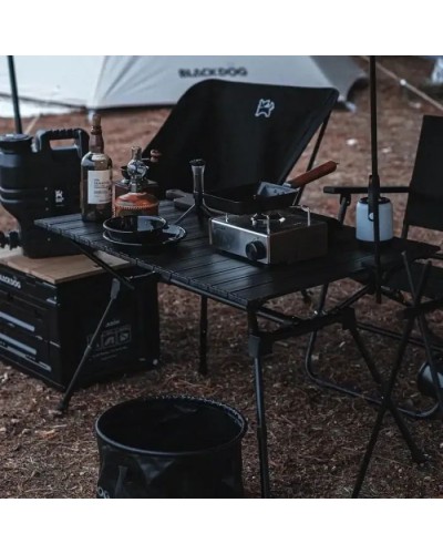 Туристичний стіл Naturehike полегшений CNH22JU037 алюміній чорний (6927595712474)