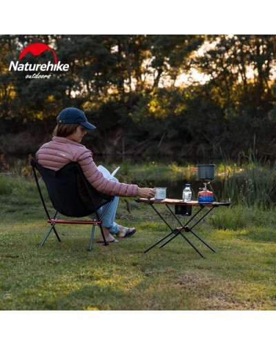 Туристичний стіл Naturehike полегшений NH19Z027-Z сітка/ карбон чорний (6976023920400)