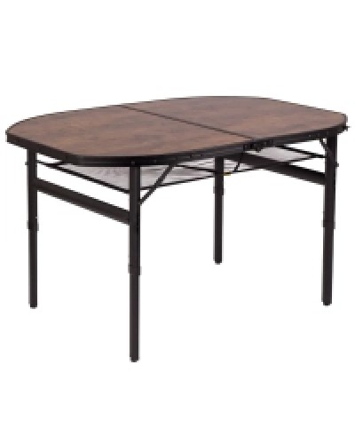 Туристичний стіл Bo-Camp Melrose Oval 120x80 cm Black/Wood look (1404220)