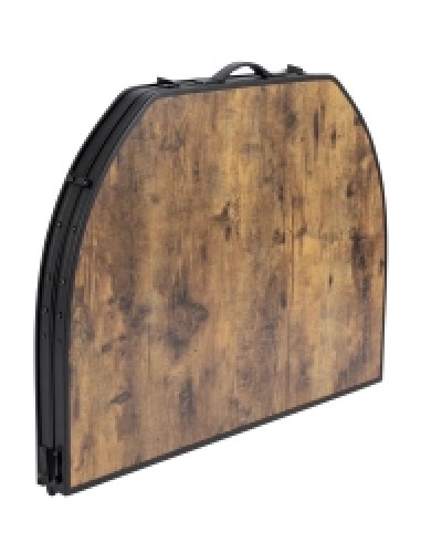 Туристичний стіл Bo-Camp Melrose Oval 120x80 cm Black/Wood look (1404220)