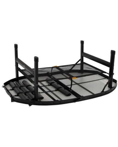 Туристичний стіл Bo-Camp Woodbine Oval 100x70 cm Black/Wood look (1404185)