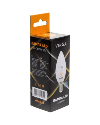 Лампочка Vinga VL-C37E14-53L