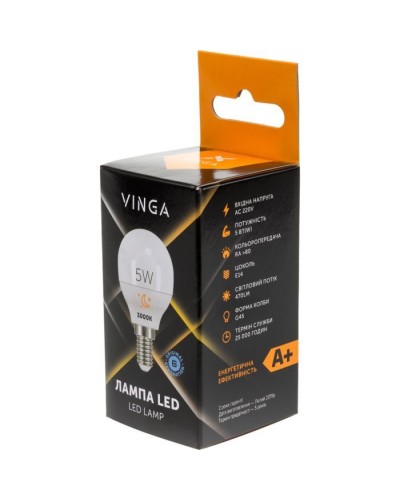 Лампочка Vinga VL-G45E14-53L