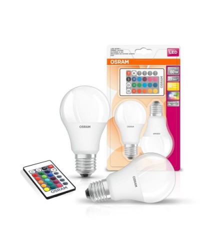 Лампочка Osram LED A60 9W 806Lm 2700К+RGB E27 (4058075430891)
