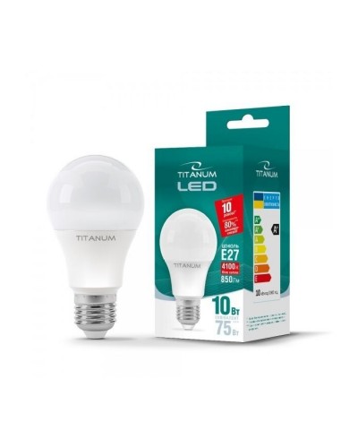 Лампочка TITANUM A60 10W E27 4100K 220V (TLA6010274)