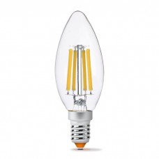 Лампочка Videx Filament C37F 6W E14 3000K 220V (VL-C37F-06143)
