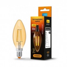 Лампочка TITANUM Filament C37 4W E14 2200K бронза (TLFC3704142A)