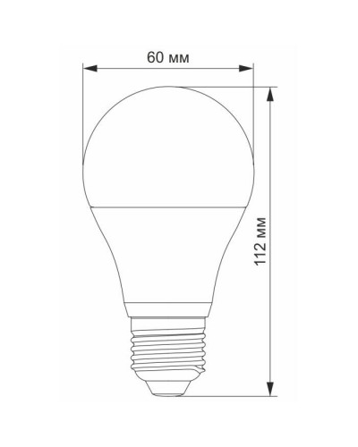 Лампочка TITANUM A60 8W E27 4100K (TLA6008274)