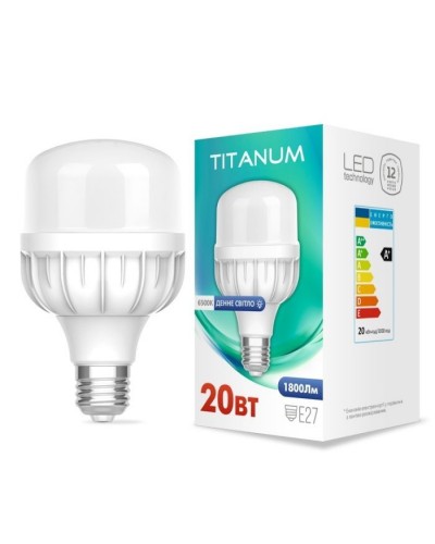 Лампочка TITANUM A80 20W E27 6500К (TL-HA80-20276)