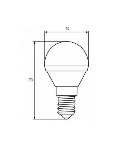 Лампочка EUROELECTRIC LED G45 5W E14 4000K 220V (LED-G45-05144(EE))