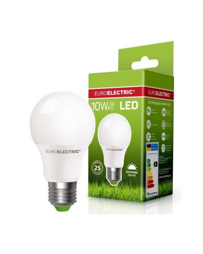 Лампочка EUROELECTRIC LED А60 10W E27 4000K 220V (LED-A60-10274(EE))