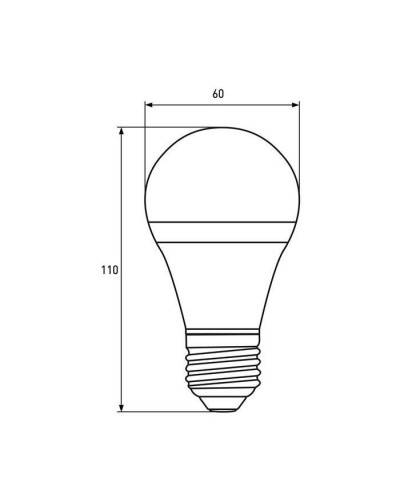 Лампочка EUROELECTRIC LED А60 10W E27 4000K 220V (LED-A60-10274(EE))