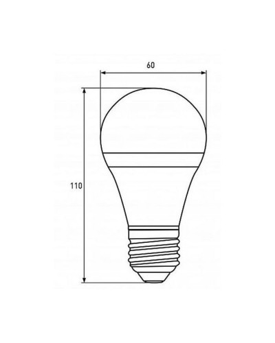 Лампочка EUROELECTRIC LED А60 7W E27 4000K 220V (LED-A60-07274(EE))