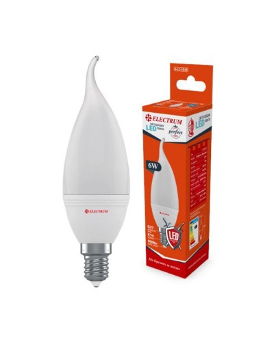 Лампочка Electrum С37 6W PA LC-32/1 Е14 4000K (A-LC-1946)