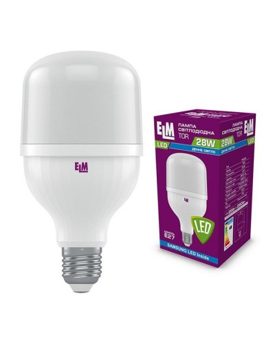 Лампочка ELM TOR 28W PA20S E27 6500K (18-0189)