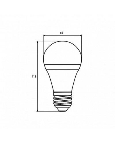 Лампочка Eurolamp A60 8W E27 2700K (deco) акция 1+1 new (MLP-LED-A60-08273(Amber)new)