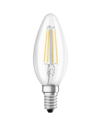 Лампочка Osram LED CL B40 DIM 4,8W/827 230V FIL E14 (4058075437043)