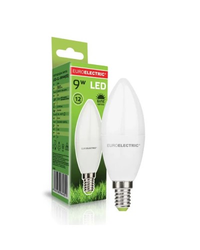 Лампочка EUROELECTRIC LED CL 9W 900Lm E14 4000K (LED-CL-09144(EE))