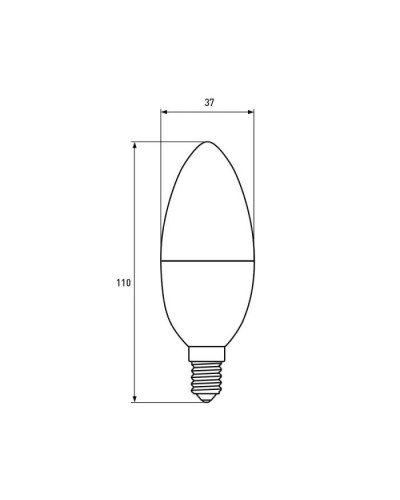 Лампочка EUROELECTRIC LED CL 9W 900Lm E14 4000K (LED-CL-09144(EE))
