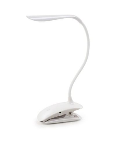 Настільна лампа ColorWay LED Flexible & Clip with built-in accumulator 500mAh (CW-DL04FCB-W)