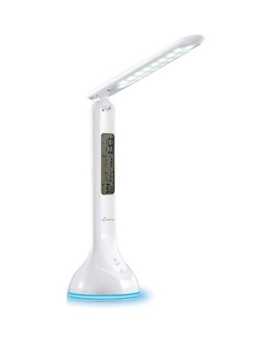 Настільна лампа Mediarange Compact LED desk lamp with LCD display, glossy-white (MROS502)