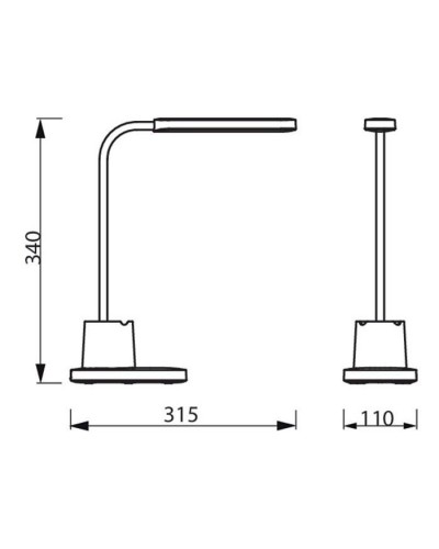 Настільна лампа Philips LED Reading Desk lamp Bucket біла (929003241107)