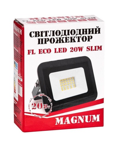 Прожектор MAGNUM FL ECO LED 20Вт slim 6500К IP65 (90011659)