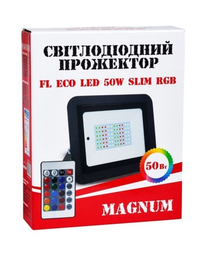 Прожектор MAGNUM FL ECO LED 50Вт slim RGB IP65 (90018141)