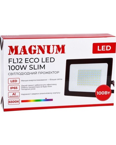 Прожектор MAGNUM FL12 ECO LED 100Вт slim 6500К IP65 (90018087)