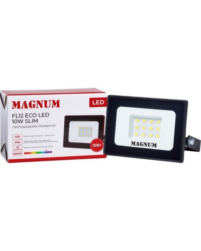 Прожектор MAGNUM FL12 ECO LED 10Вт slim 6500К IP65 (90018080)