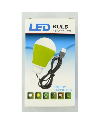 Світильник Dengos LED-BULB-5V5W-BLUE (USB з LED-лампочкою)