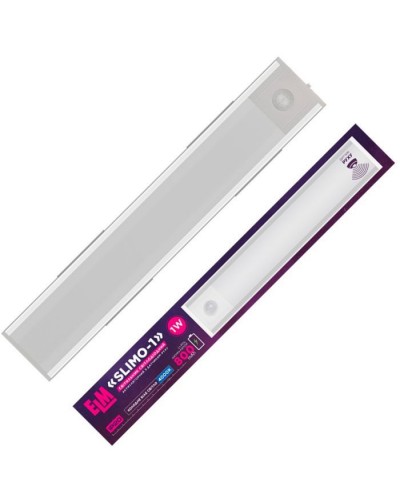 Світильник ELM Slimo -1W 4000К акумуляторний з датчиком (26-0125)