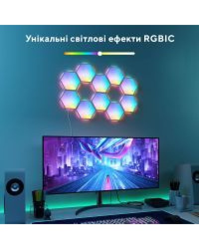 Світильник Govee H6061 Glide Hexa Light Panels 10шт RGB Білий (B6061301)