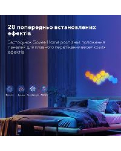 Світильник Govee H6061 Glide Hexa Light Panels 10шт RGB Білий (B6061301)