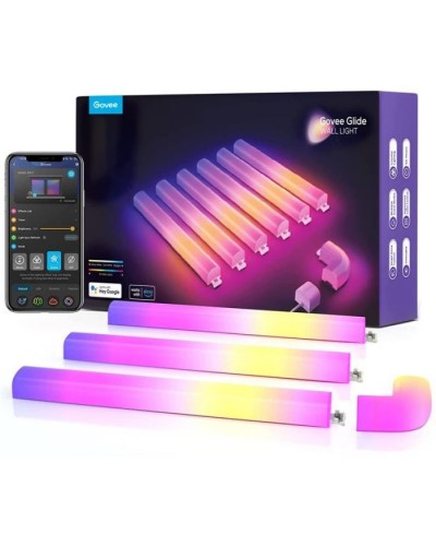 Світильник Govee H6062 Glide RGBIC Wall Light (6+1) RGB (B6062301)