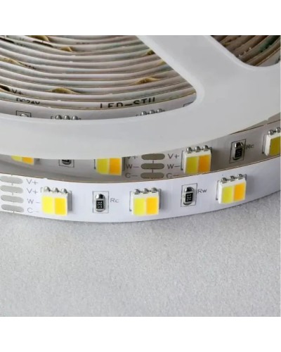 Світлодіодна стрічка LED-STIL 2700-6500K 12 Вт/м 5050 60 діодів IP33 12 Вольт 1200 lm двокольорова (DFP5050WW-60P-IP20-2W)