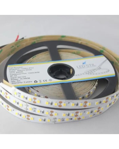 Світлодіодна стрічка LED-STIL 4000K 14,4 Вт/м 2835 120 діодів IP33 12 Вольт 1500 lm нейтральне світло (DFN2835-120B4-IP33)