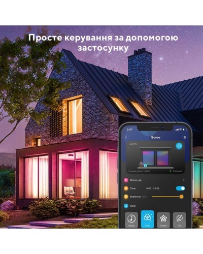 Світлодіодна стрічка Govee RGB Smart Wi-Fi + Bluetooth LED Strip Lights 10м Білий (H61103A1)